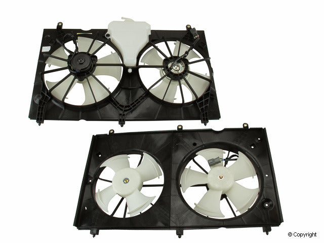 TYC Dual Radiator and Condenser Fan Assembly