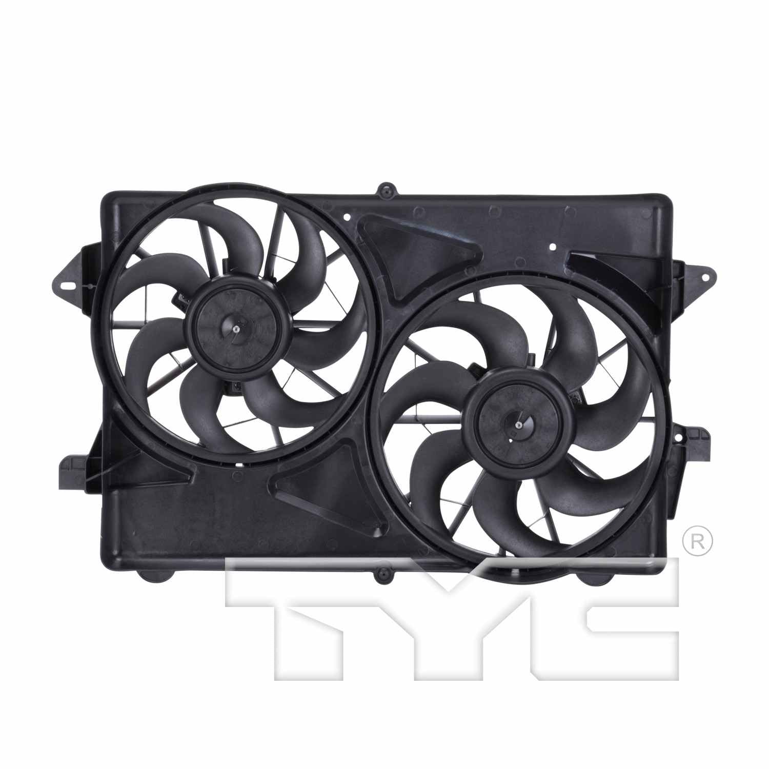 TYC Dual Radiator and Condenser Fan Assembly 621610