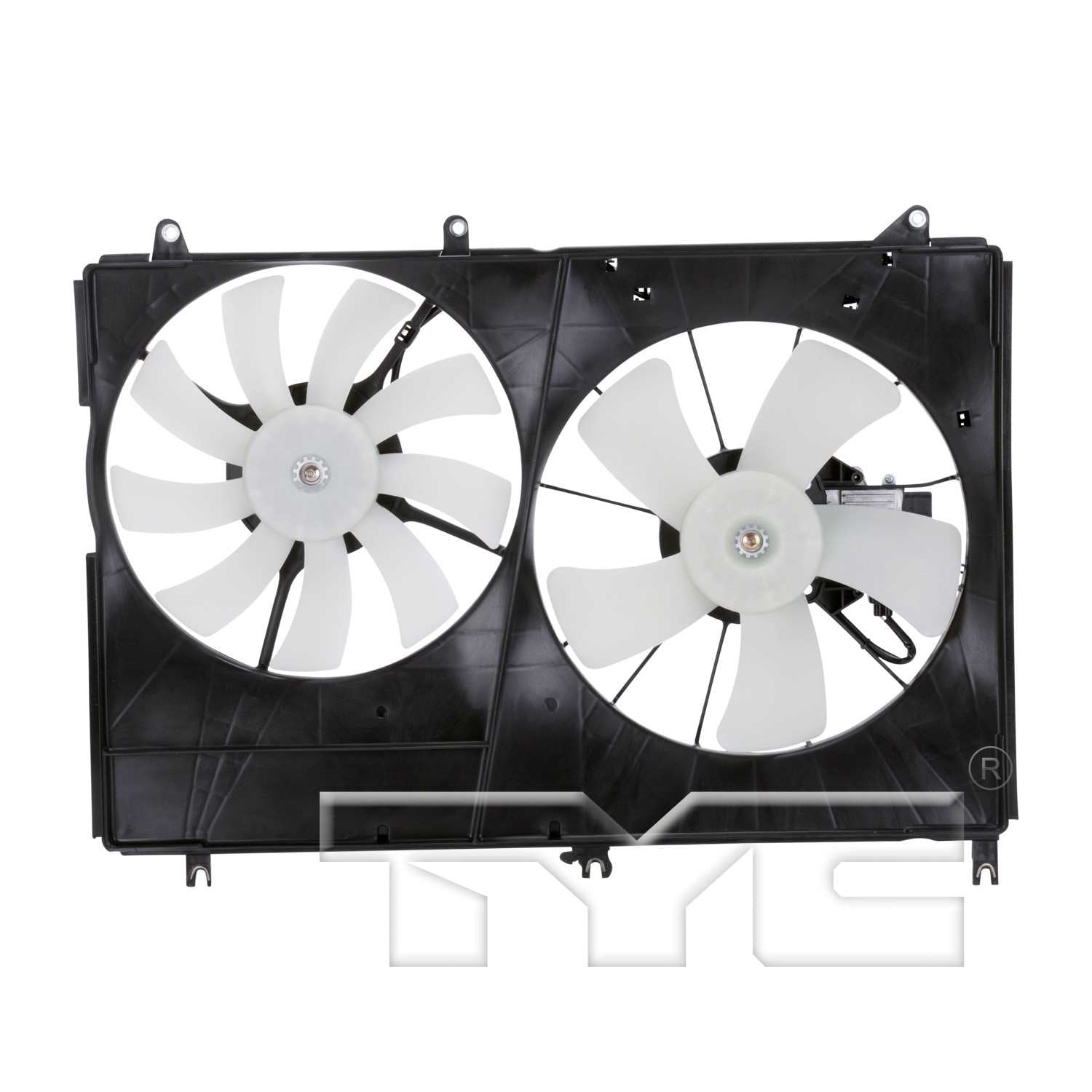 TYC Dual Radiator and Condenser Fan Assembly 621640