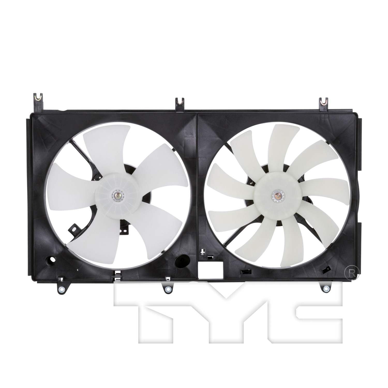 TYC Dual Radiator and Condenser Fan Assembly 621650