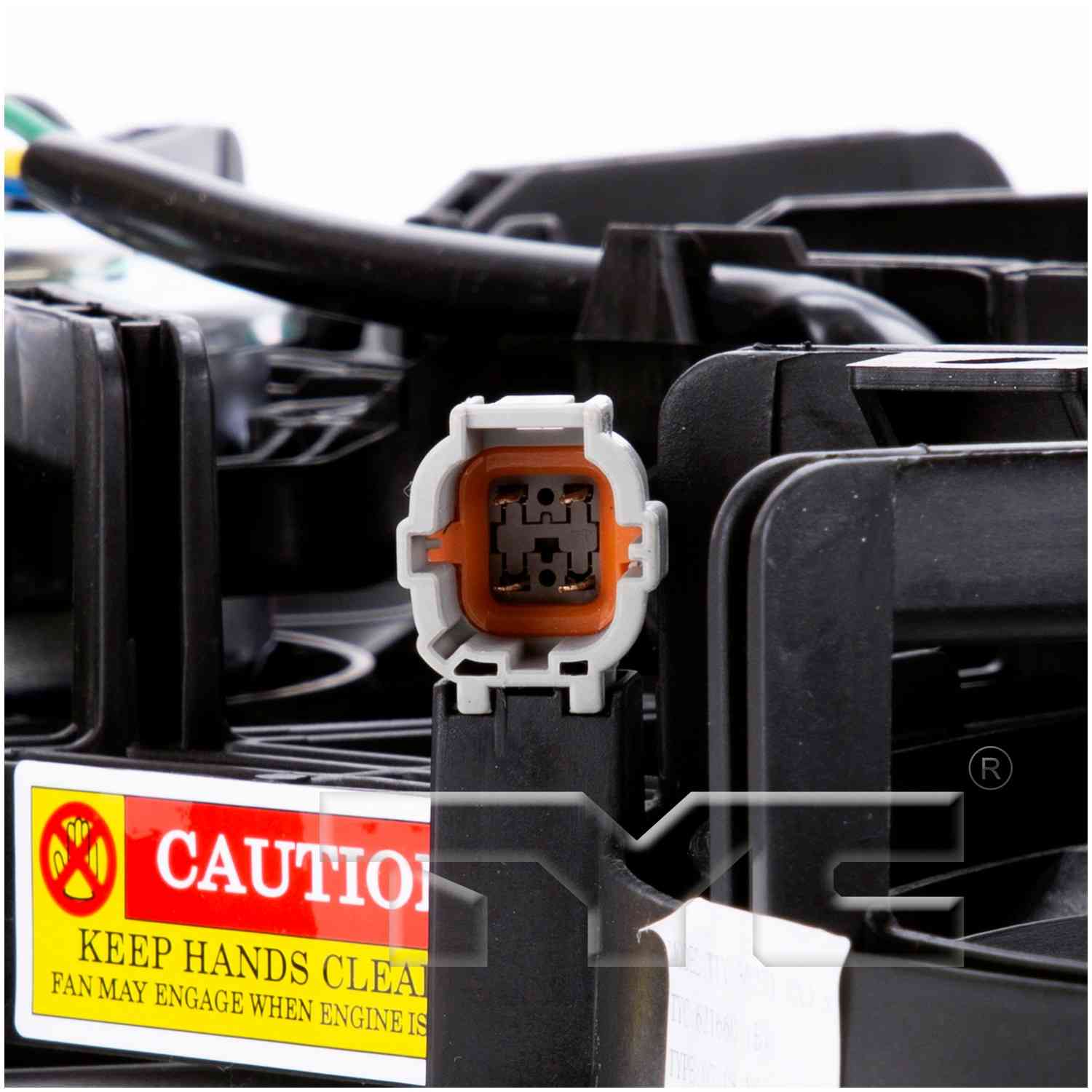 TYC Dual Radiator and Condenser Fan Assembly