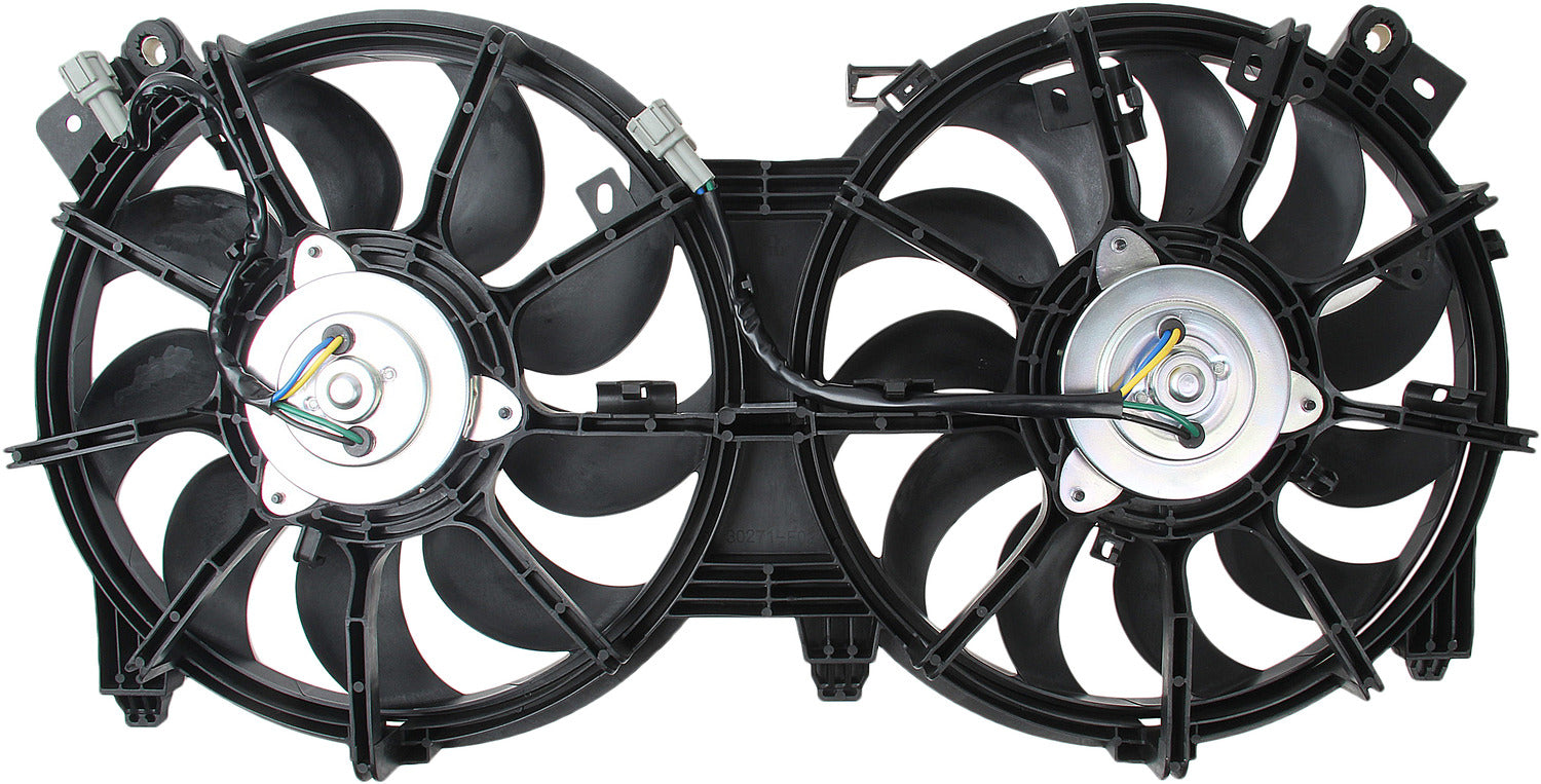 TYC Dual Radiator and Condenser Fan Assembly