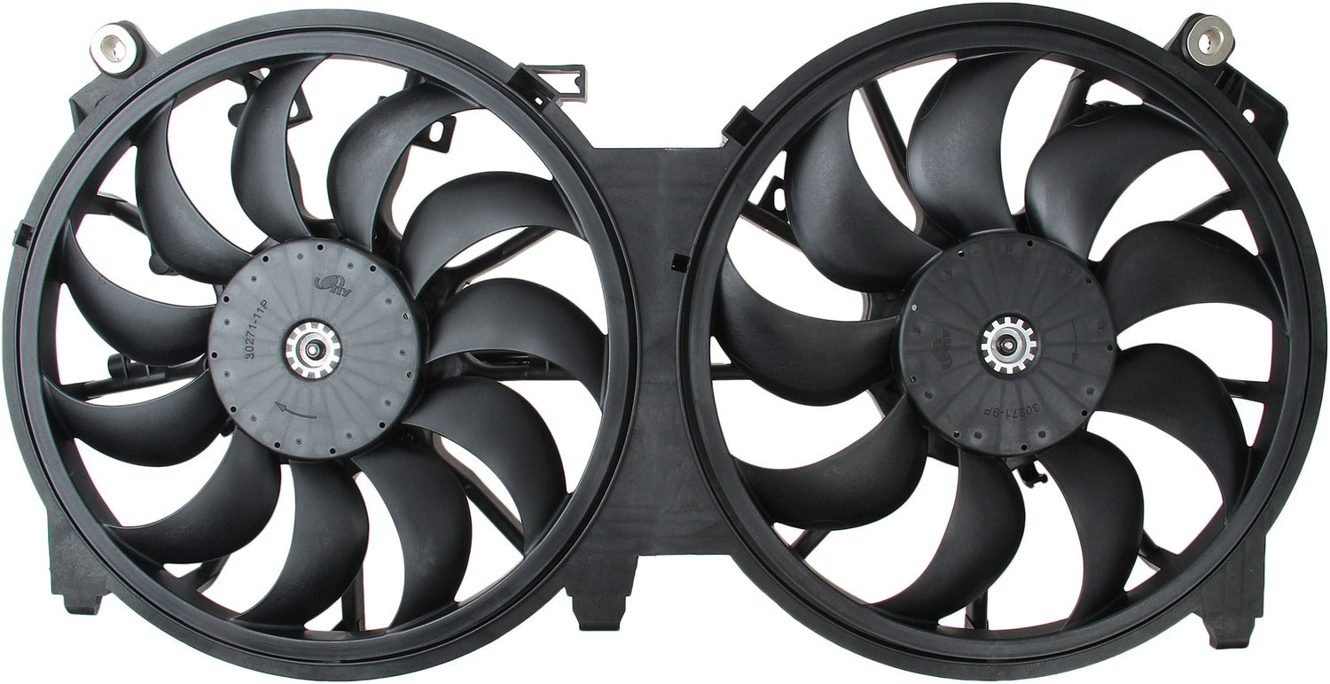 TYC Dual Radiator and Condenser Fan Assembly
