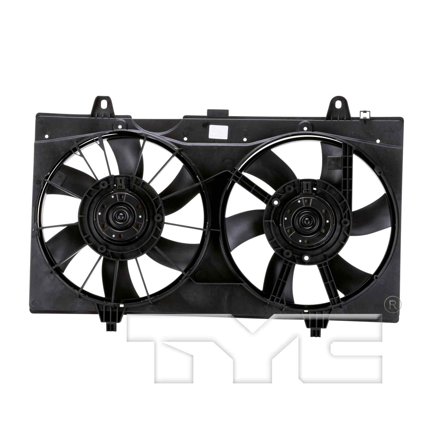 TYC Dual Radiator and Condenser Fan Assembly