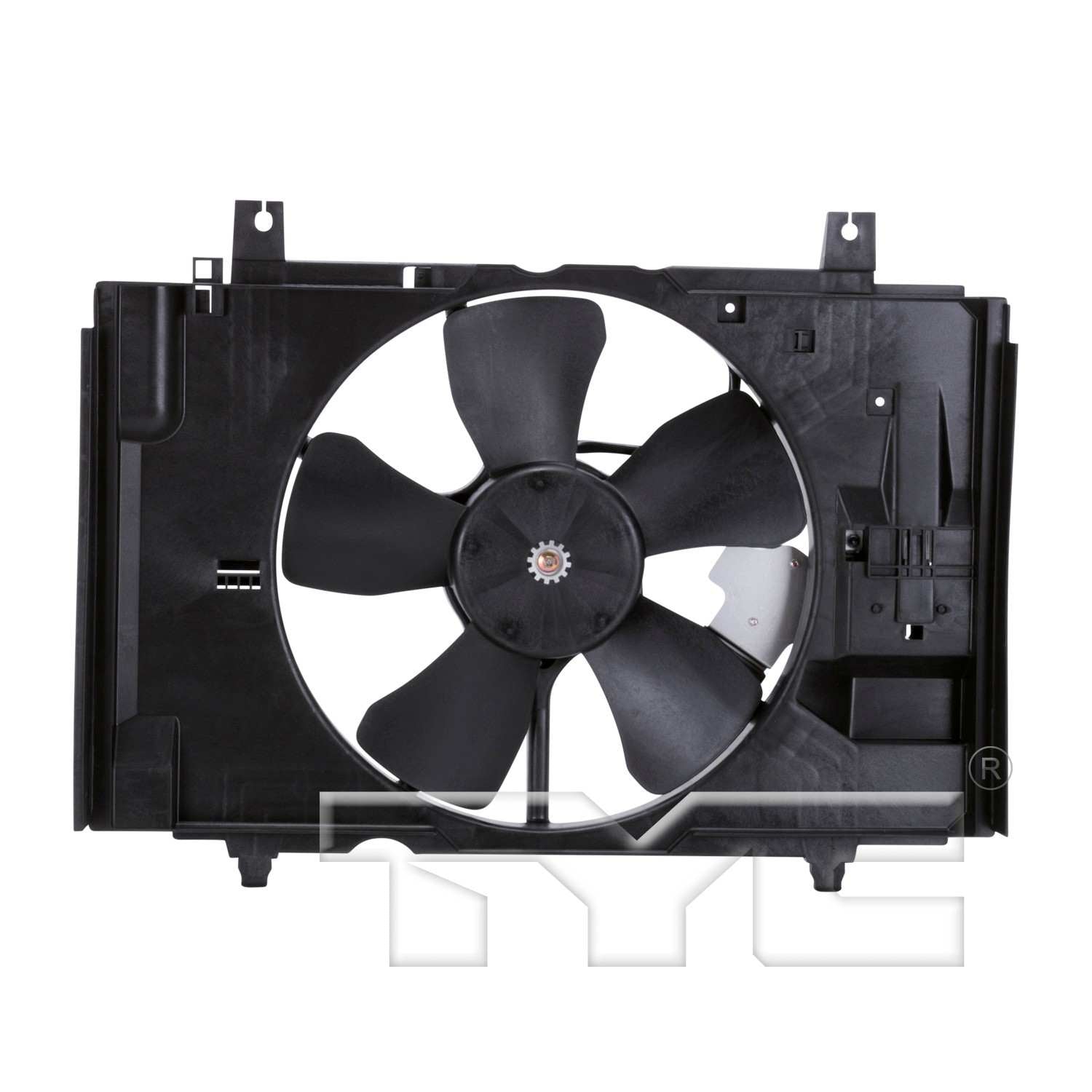 TYC Dual Radiator and Condenser Fan Assembly
