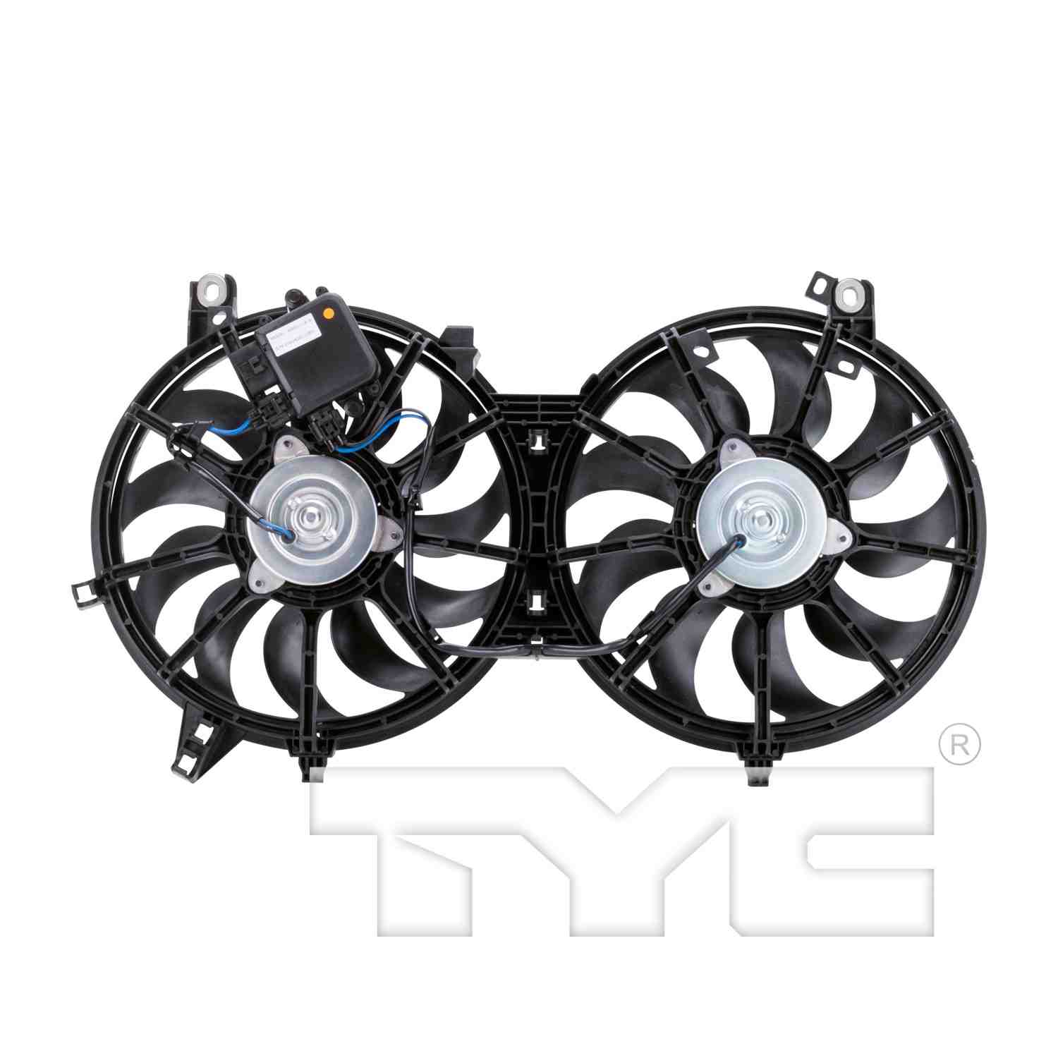 TYC Dual Radiator and Condenser Fan Assembly