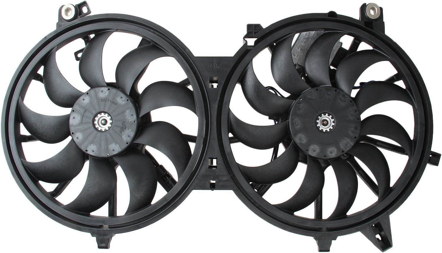 TYC Dual Radiator and Condenser Fan Assembly