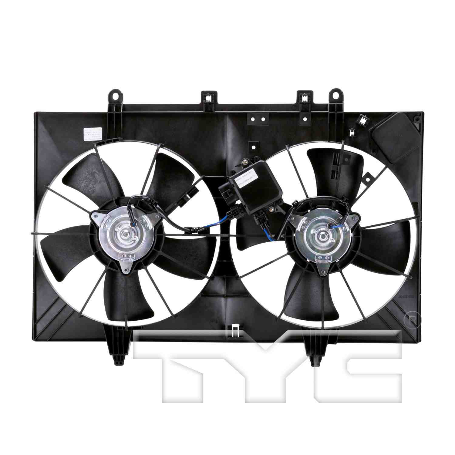 TYC Dual Radiator and Condenser Fan Assembly