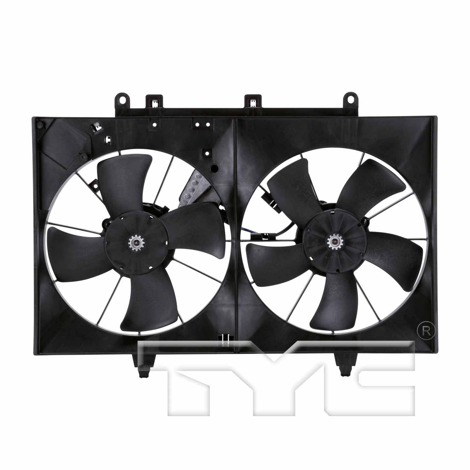 TYC Dual Radiator and Condenser Fan Assembly