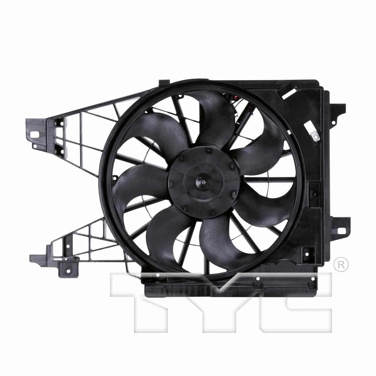 TYC Dual Radiator and Condenser Fan Assembly 621950
