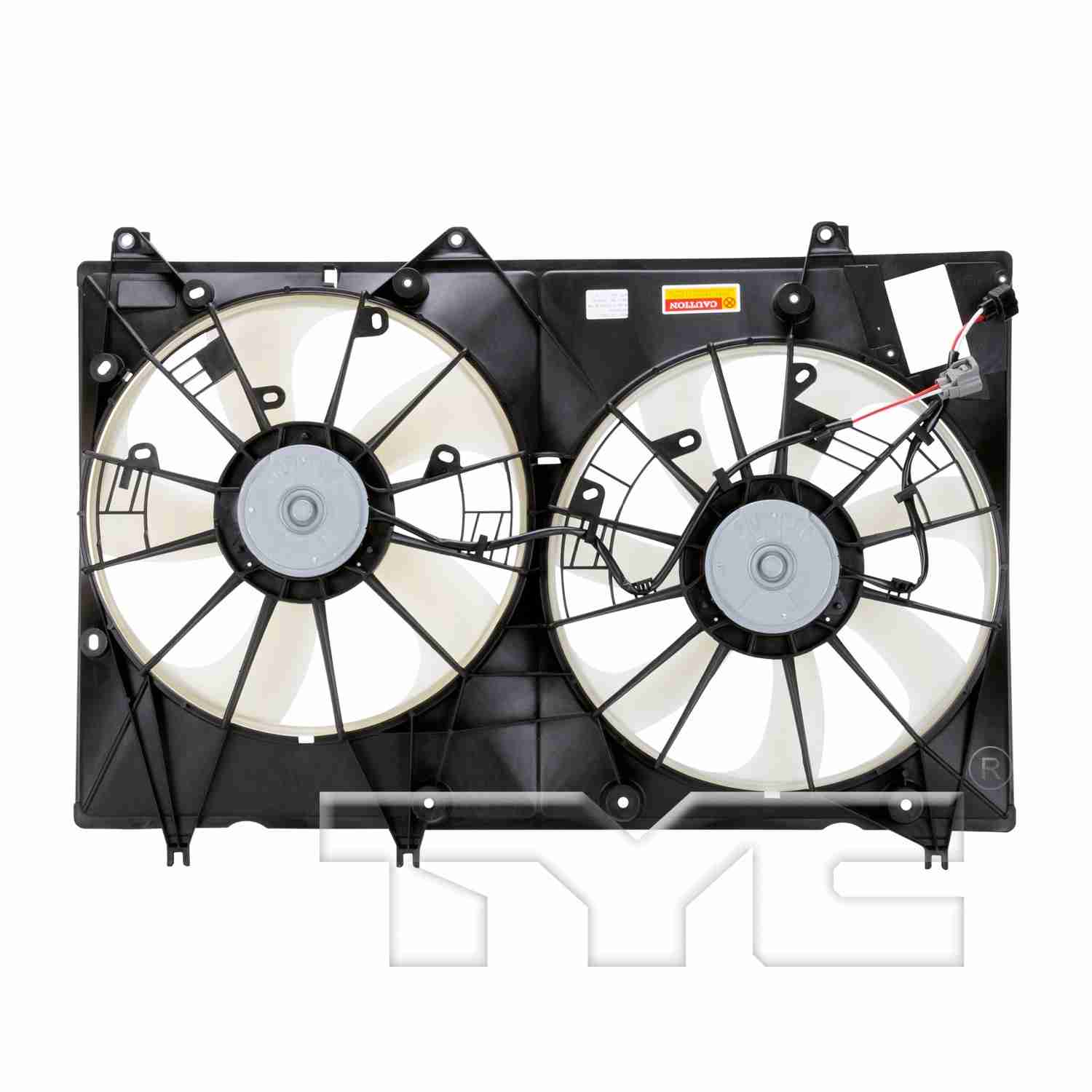 TYC Dual Radiator and Condenser Fan Assembly 622000