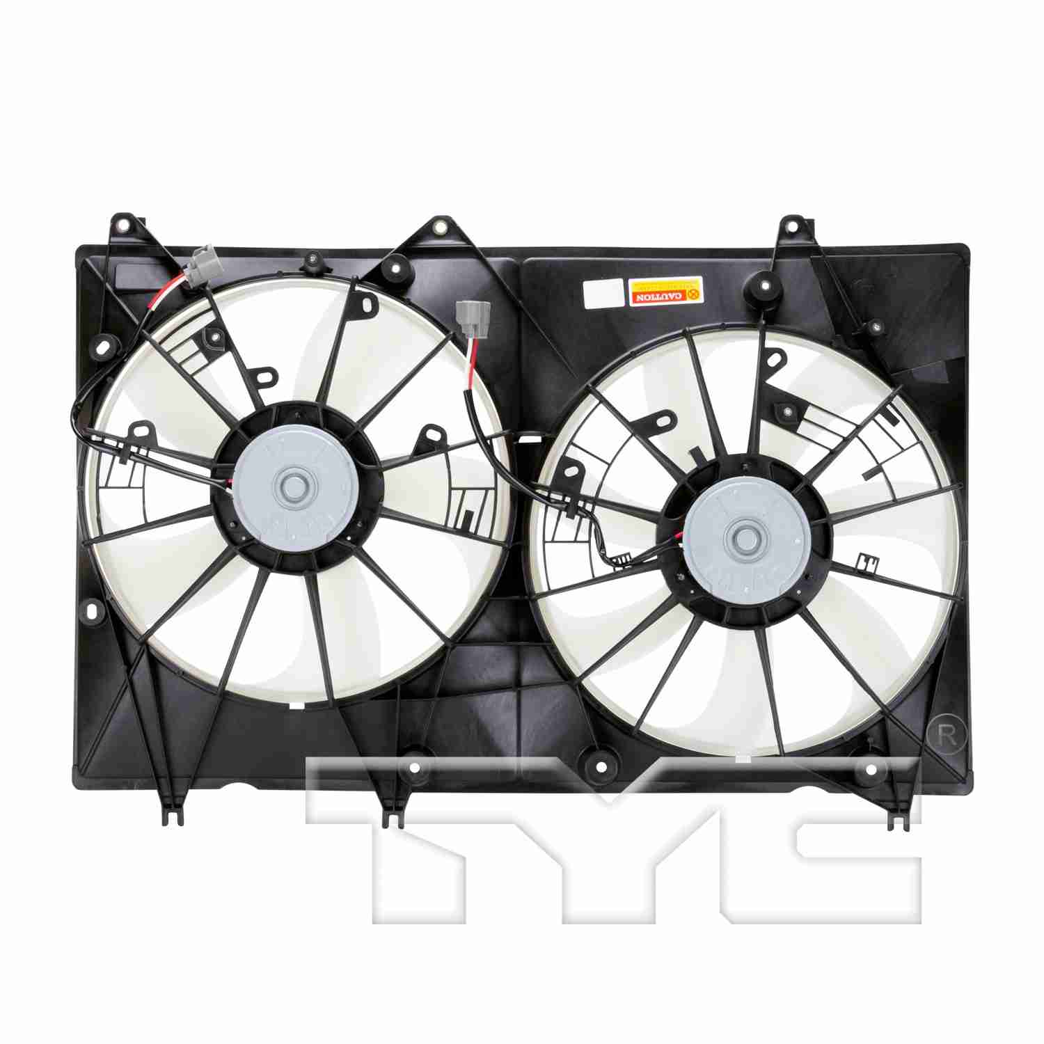 TYC Dual Radiator and Condenser Fan Assembly 622020
