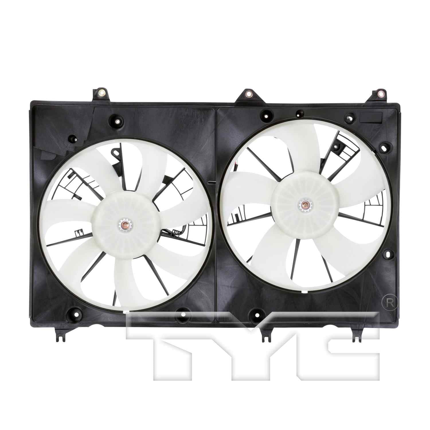 TYC Dual Radiator and Condenser Fan Assembly 622020
