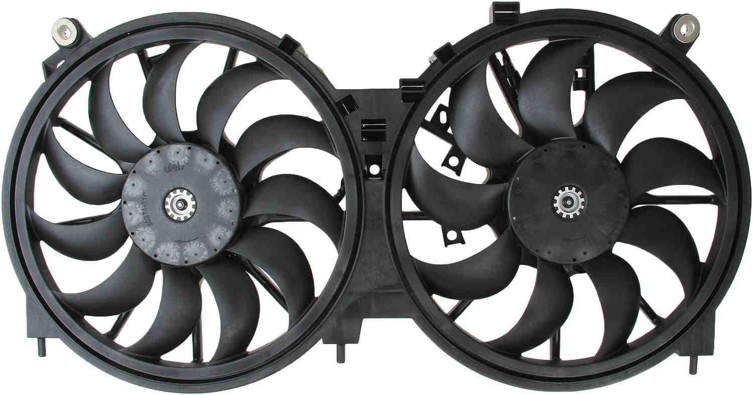 TYC Dual Radiator and Condenser Fan Assembly
