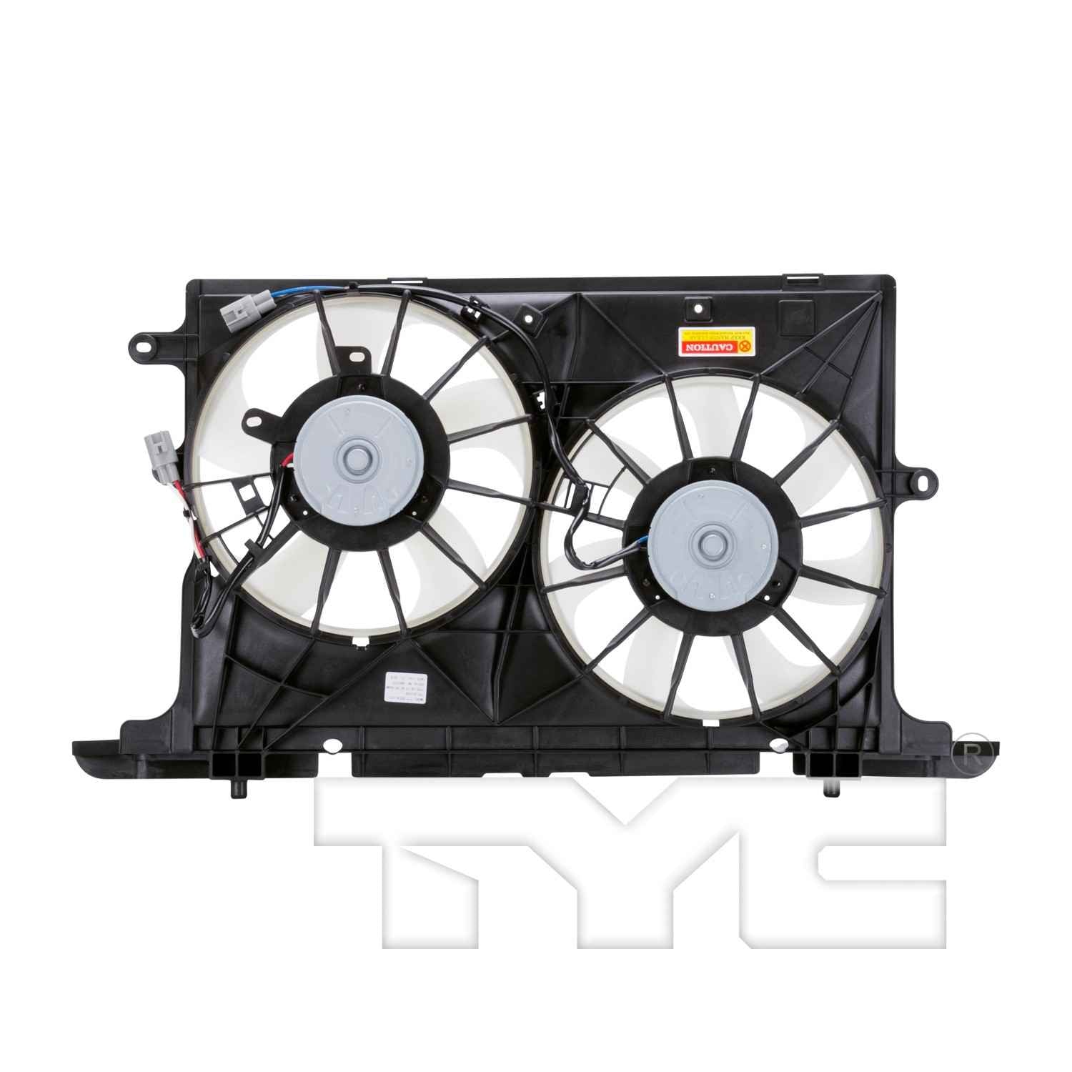 TYC Dual Radiator and Condenser Fan Assembly 622160