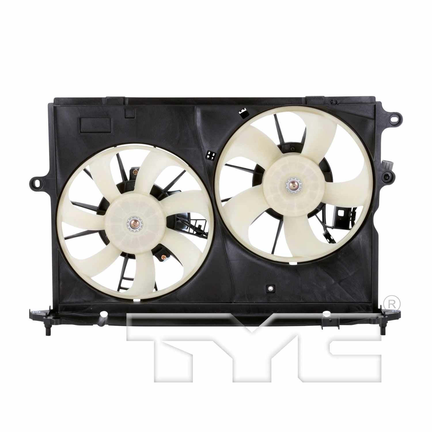 TYC Dual Radiator and Condenser Fan Assembly 622170