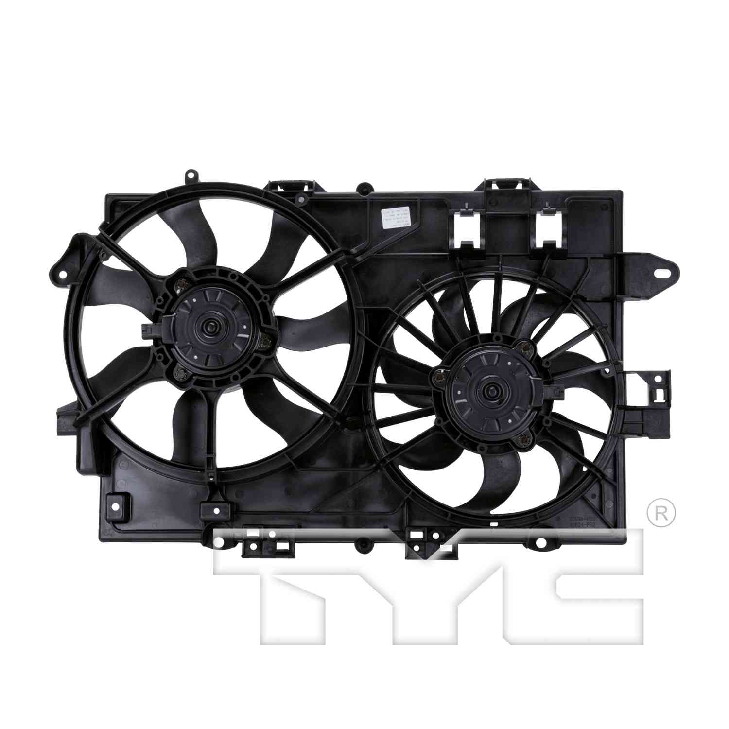 TYC Dual Radiator and Condenser Fan Assembly 622300