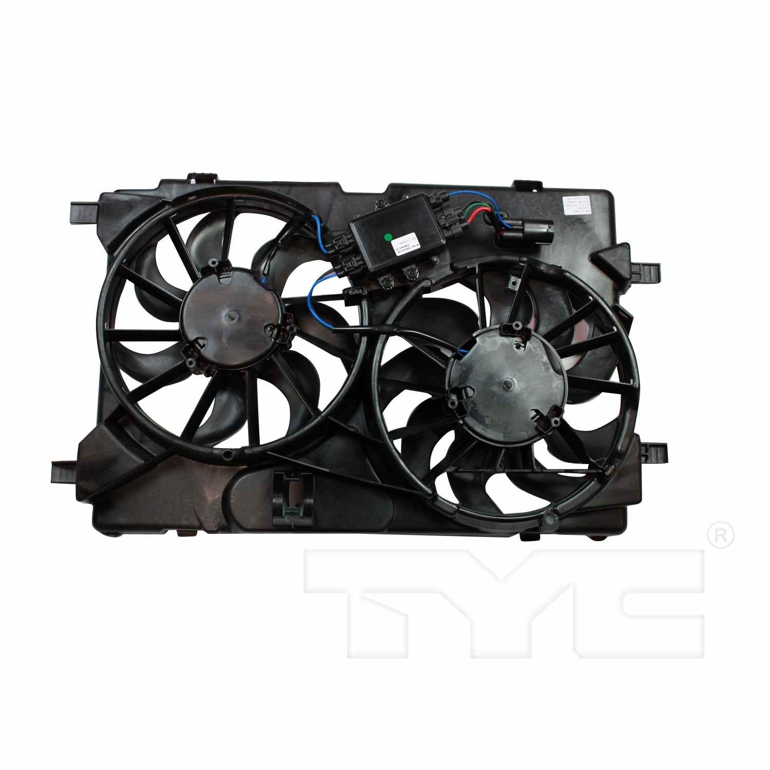 TYC Dual Radiator and Condenser Fan Assembly 622390
