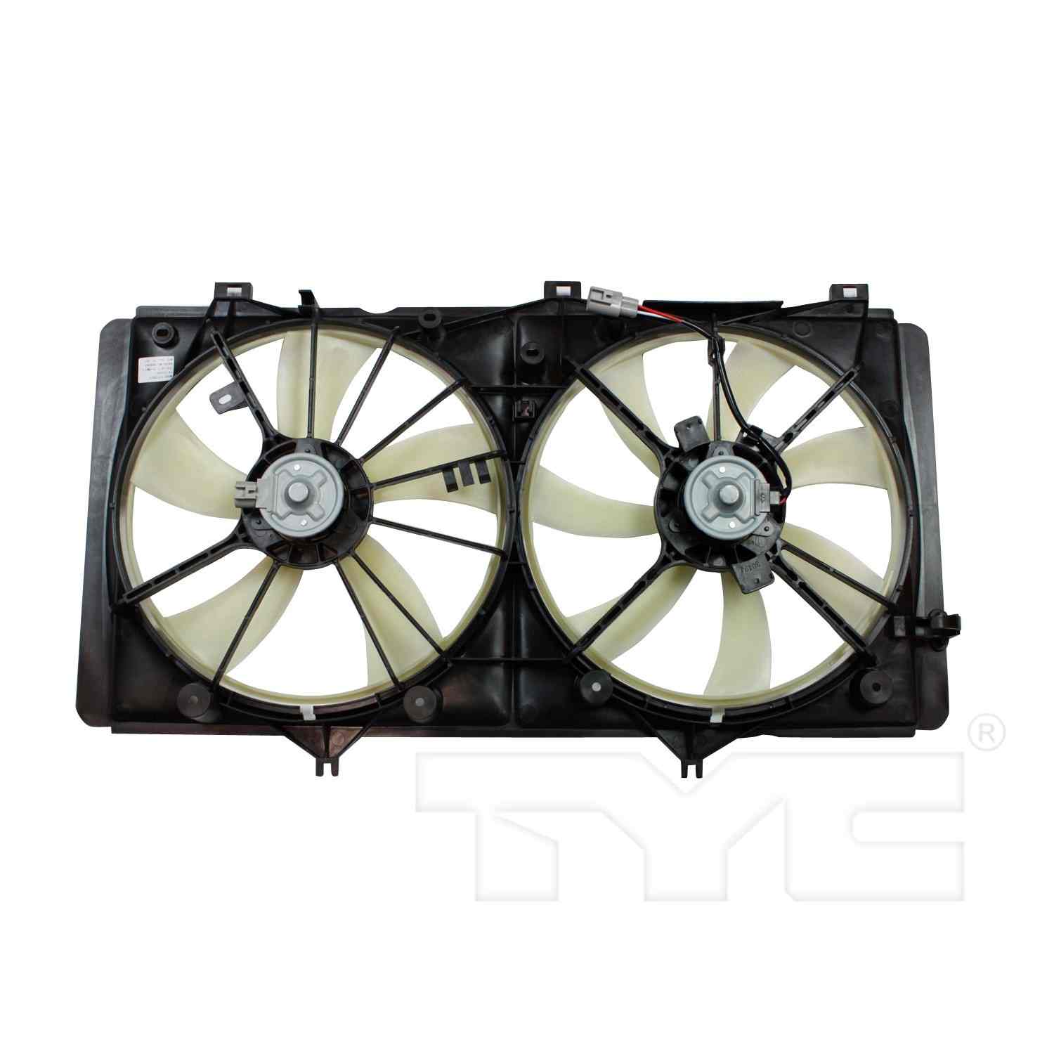 TYC Dual Radiator and Condenser Fan Assembly 622420