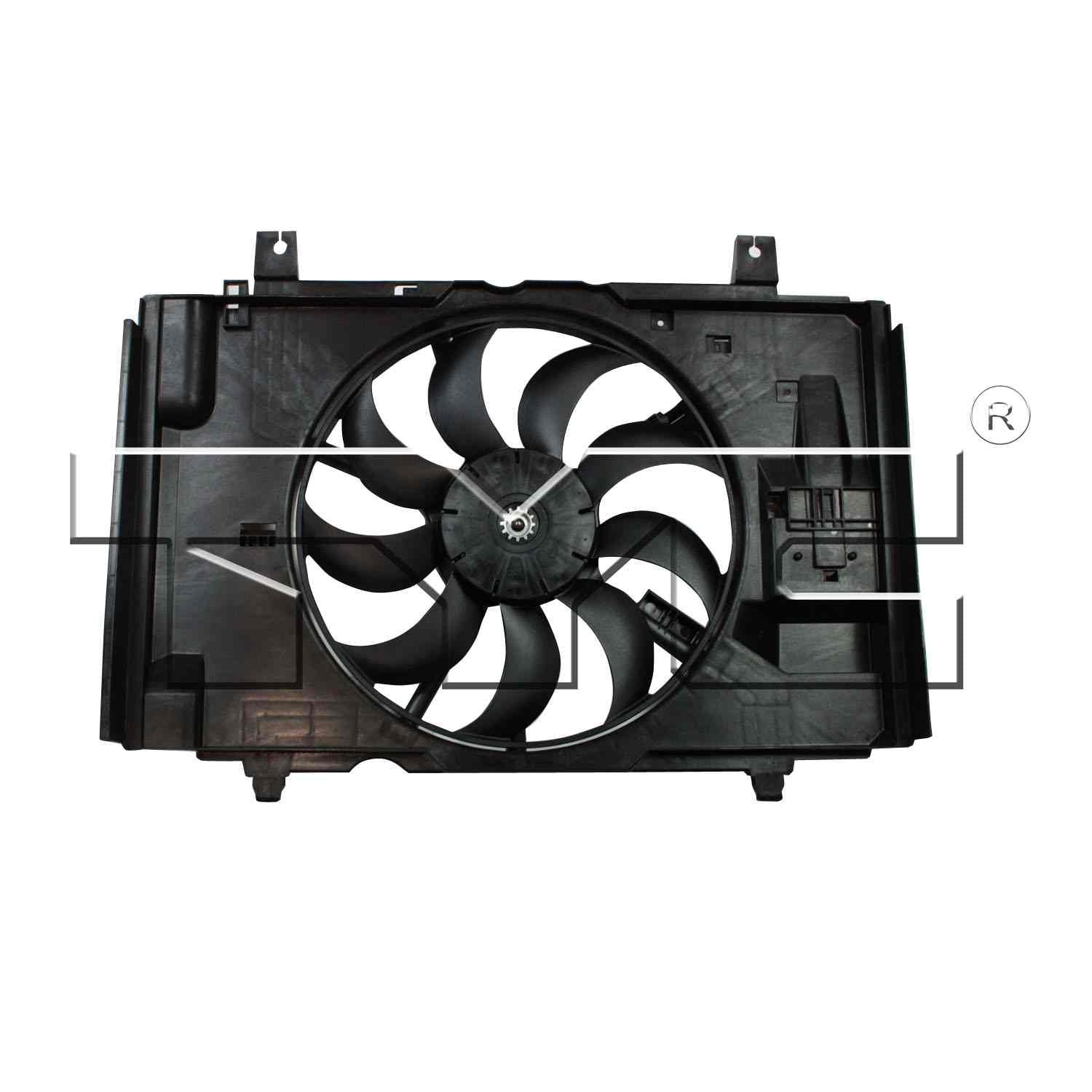TYC Dual Radiator and Condenser Fan Assembly