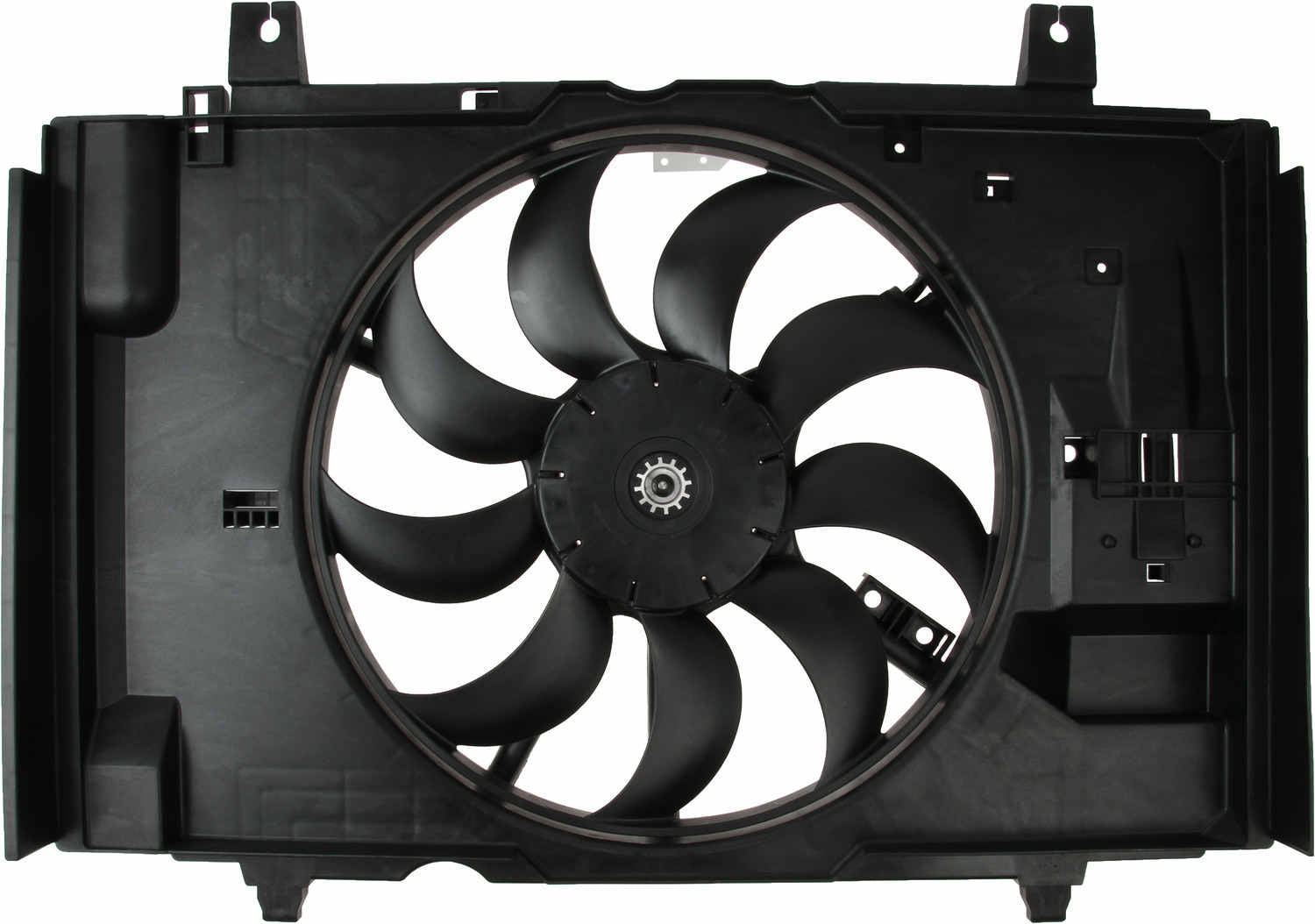 TYC Dual Radiator and Condenser Fan Assembly