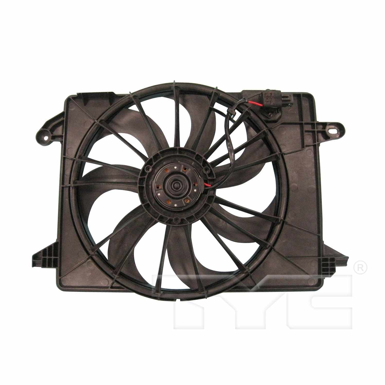 TYC Dual Radiator and Condenser Fan Assembly 622550