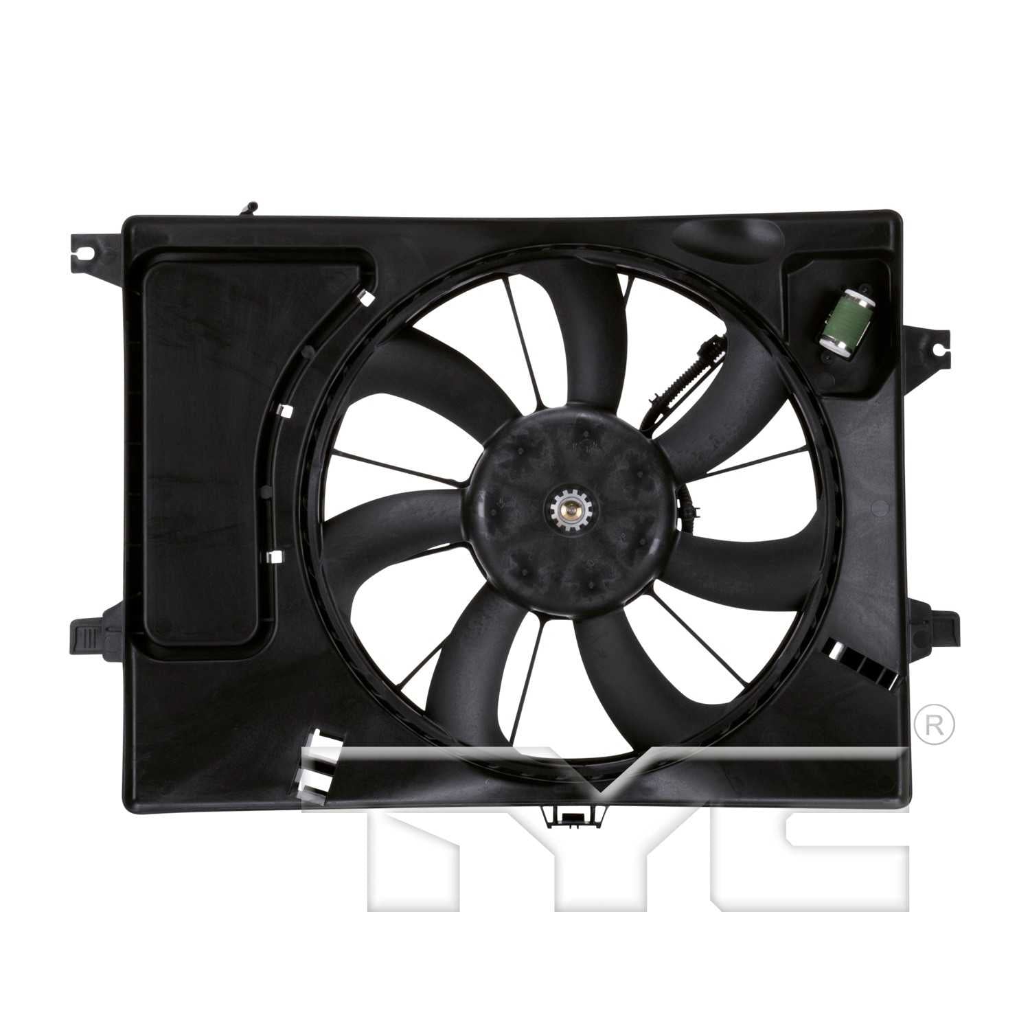 TYC Dual Radiator and Condenser Fan Assembly 622600