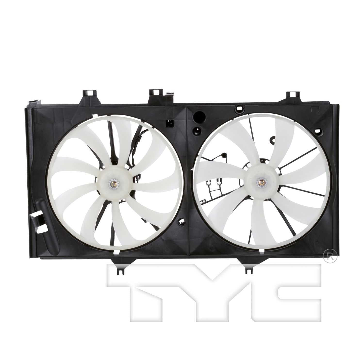 TYC Dual Radiator and Condenser Fan Assembly 622760