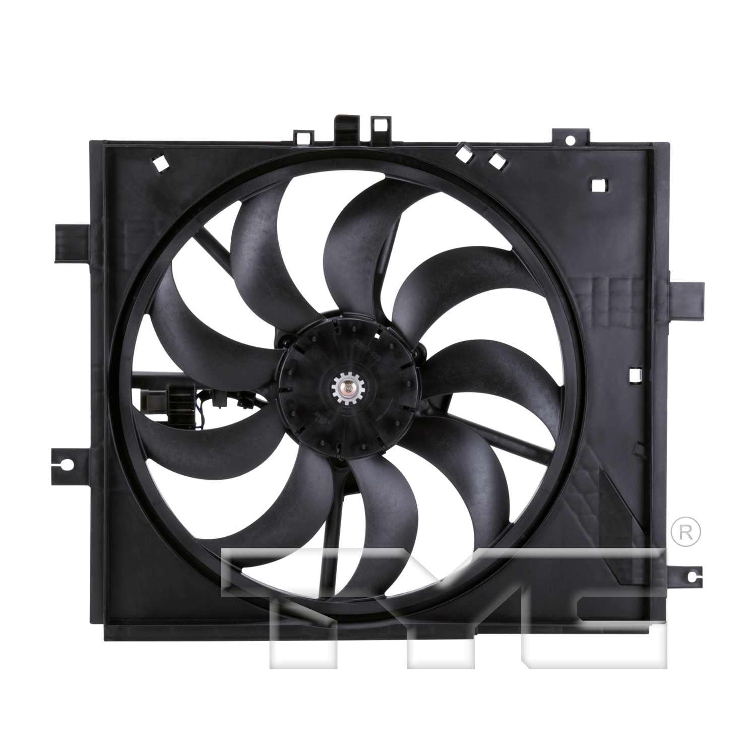 TYC Dual Radiator and Condenser Fan Assembly