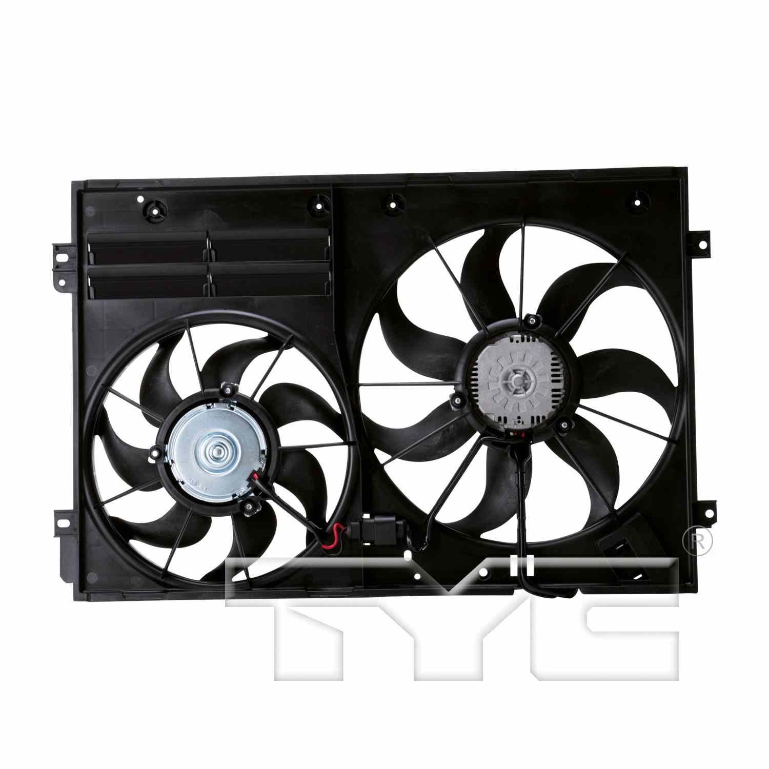TYC Dual Radiator and Condenser Fan Assembly 622830