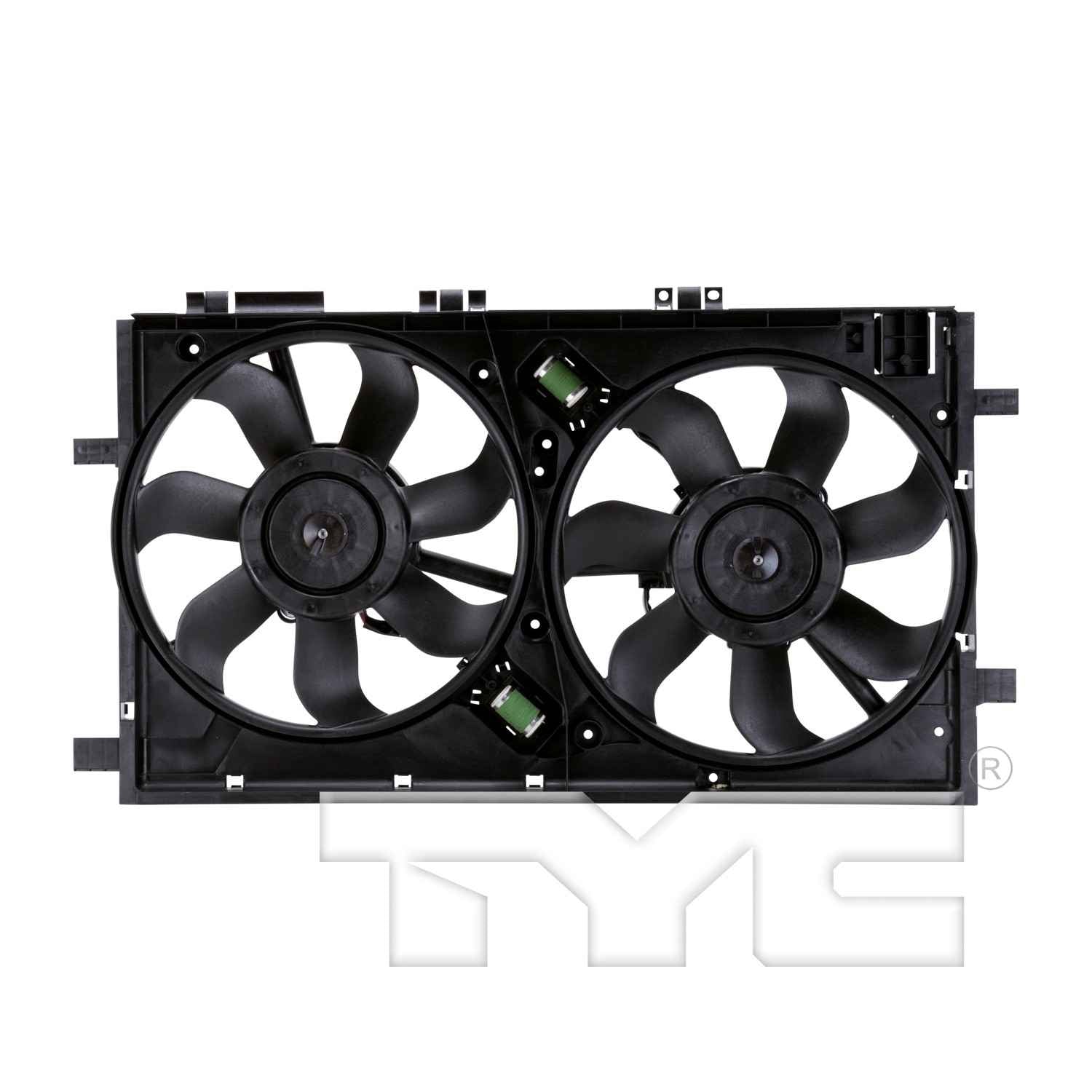 TYC Dual Radiator and Condenser Fan Assembly 622860