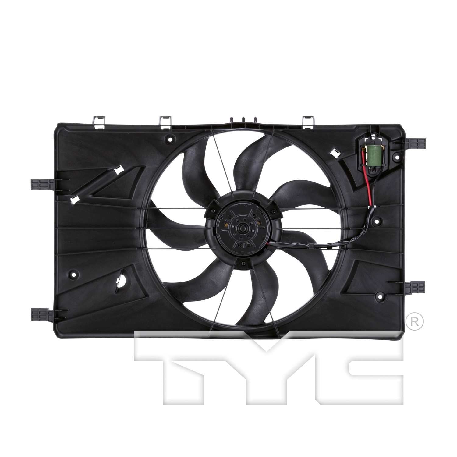TYC Dual Radiator and Condenser Fan Assembly 622890