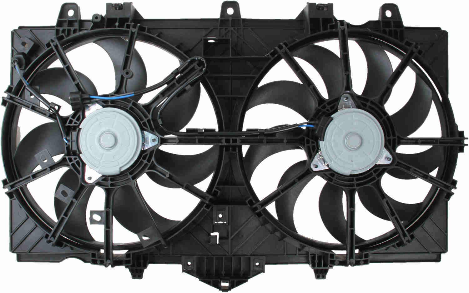 TYC Dual Radiator and Condenser Fan Assembly