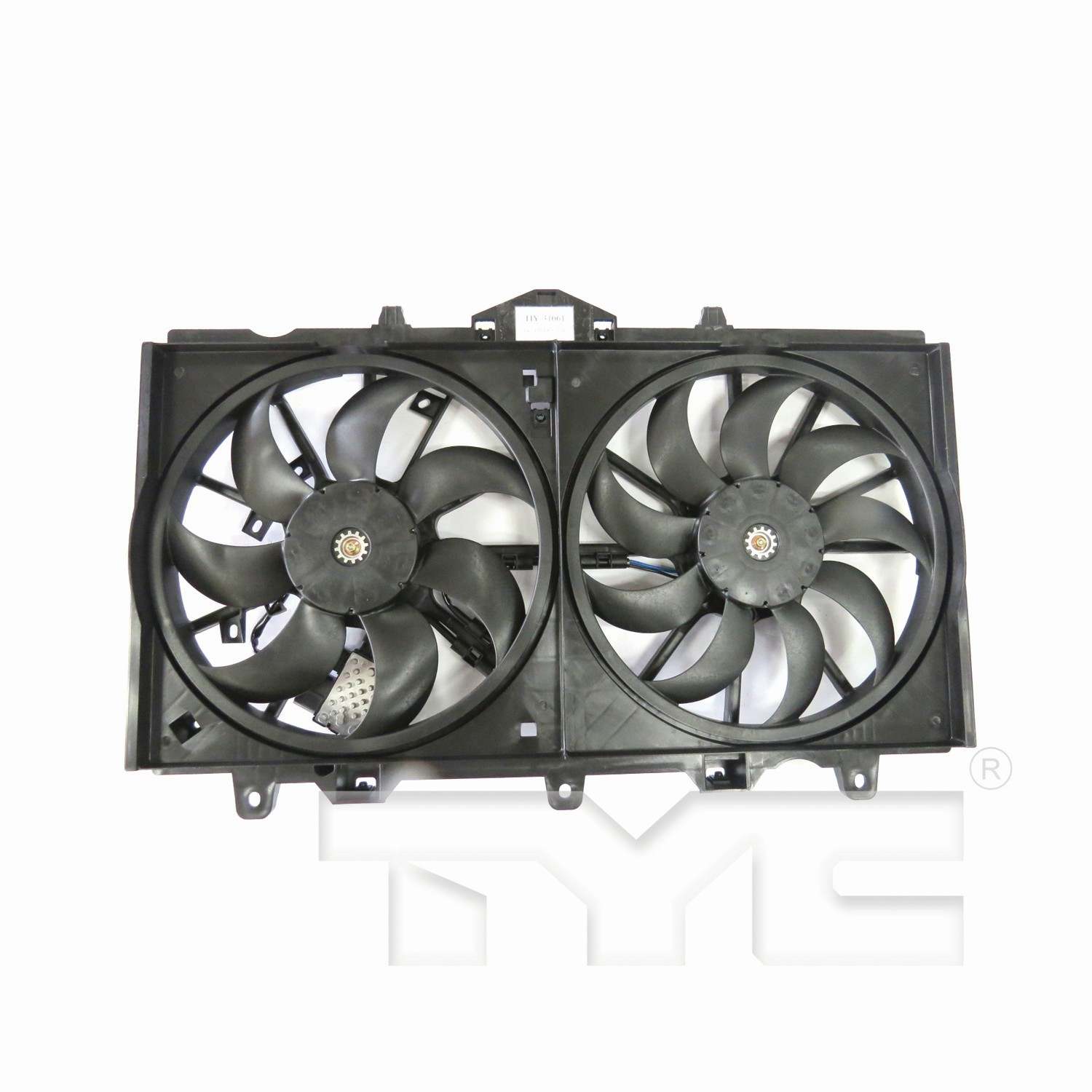 TYC Dual Radiator and Condenser Fan Assembly