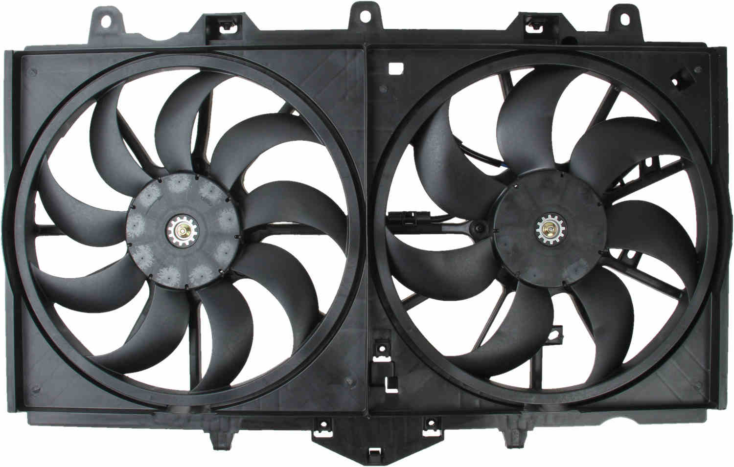 TYC Dual Radiator and Condenser Fan Assembly
