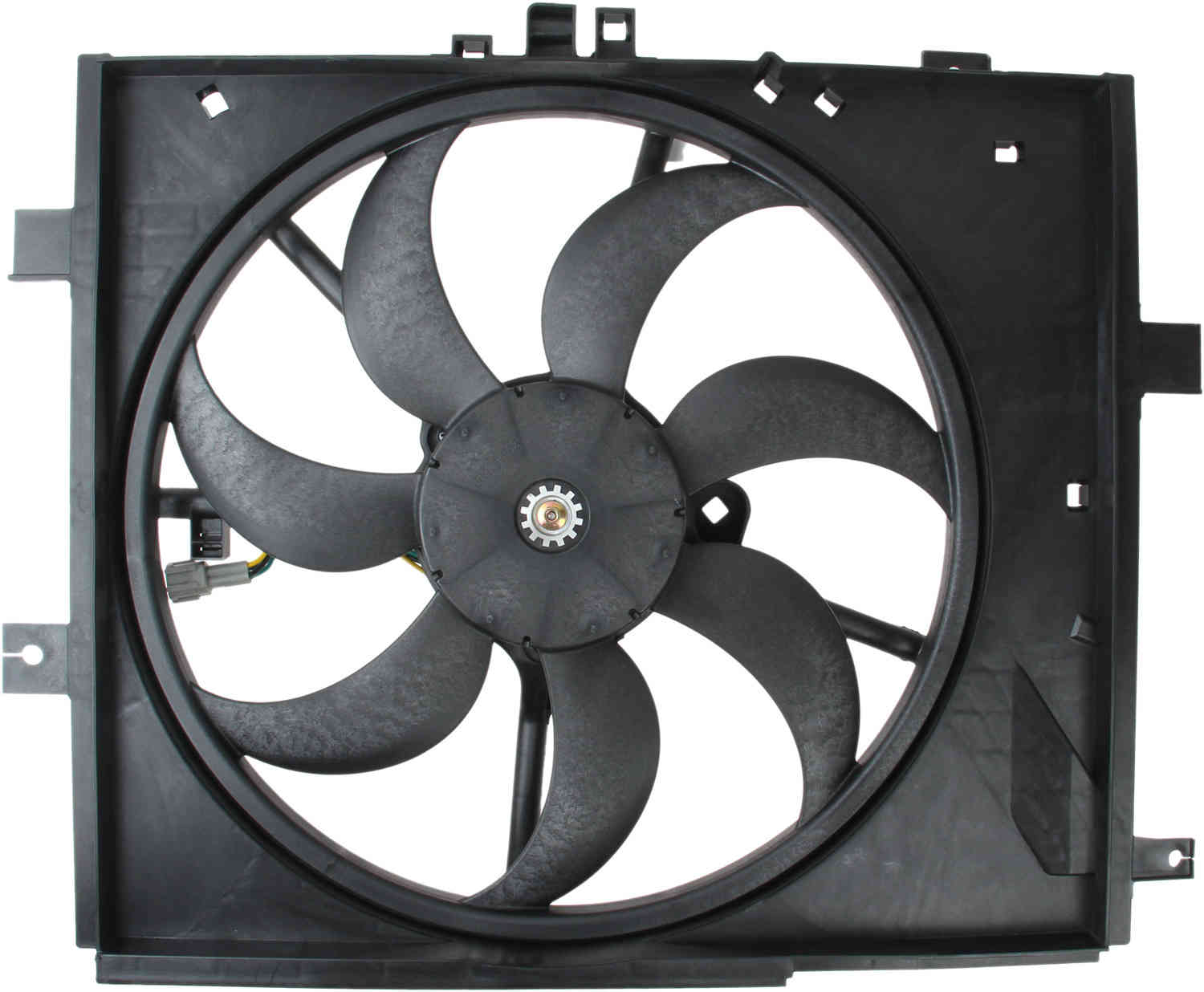 TYC Dual Radiator and Condenser Fan Assembly