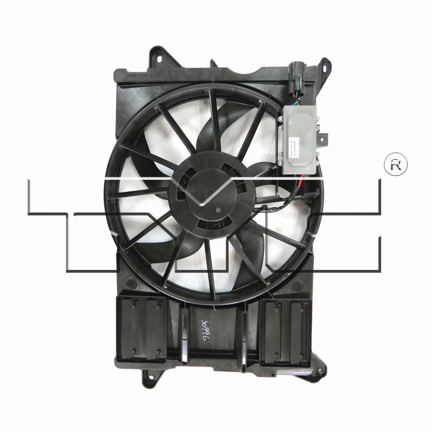 TYC Dual Radiator and Condenser Fan Assembly 623140