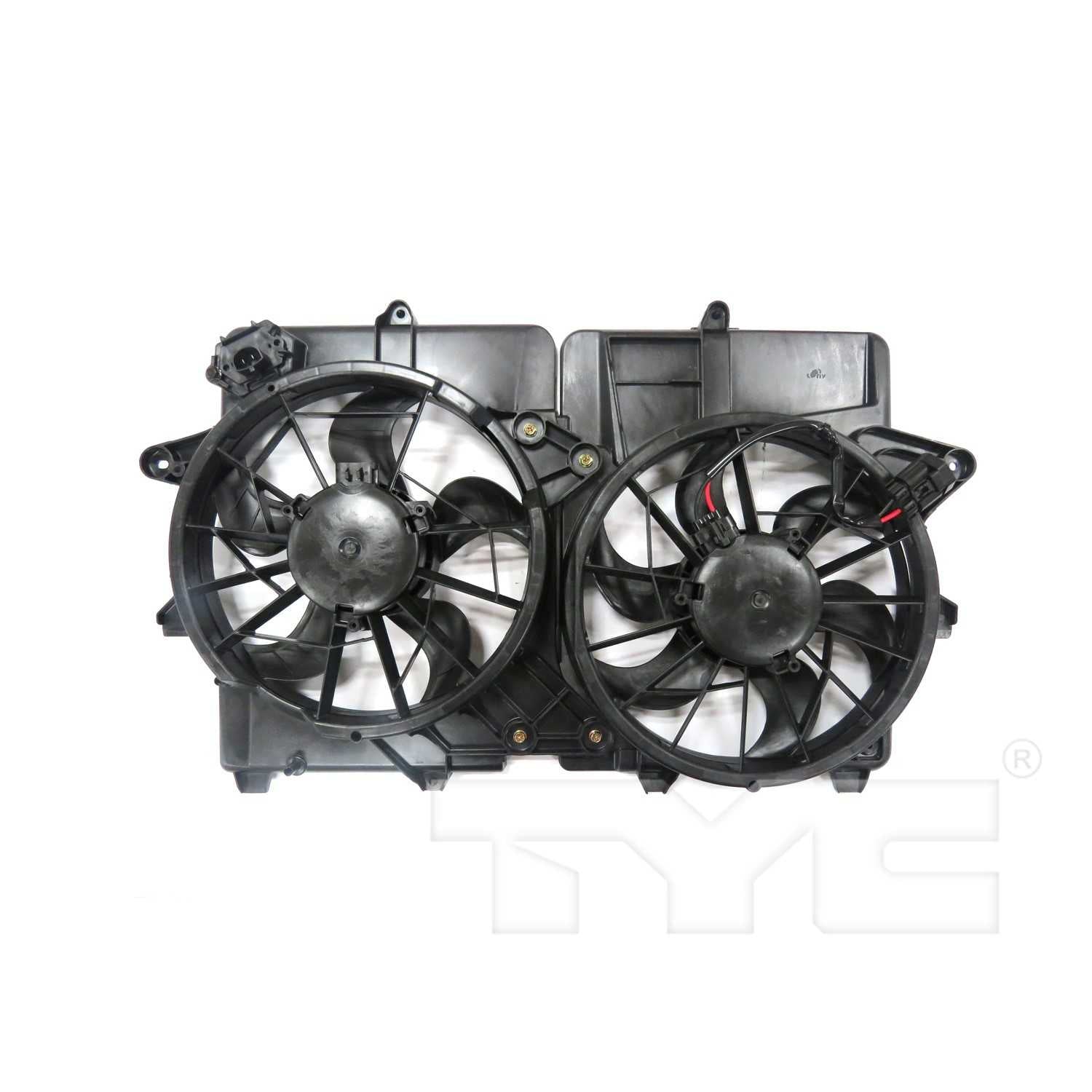 TYC Dual Radiator and Condenser Fan Assembly 623240