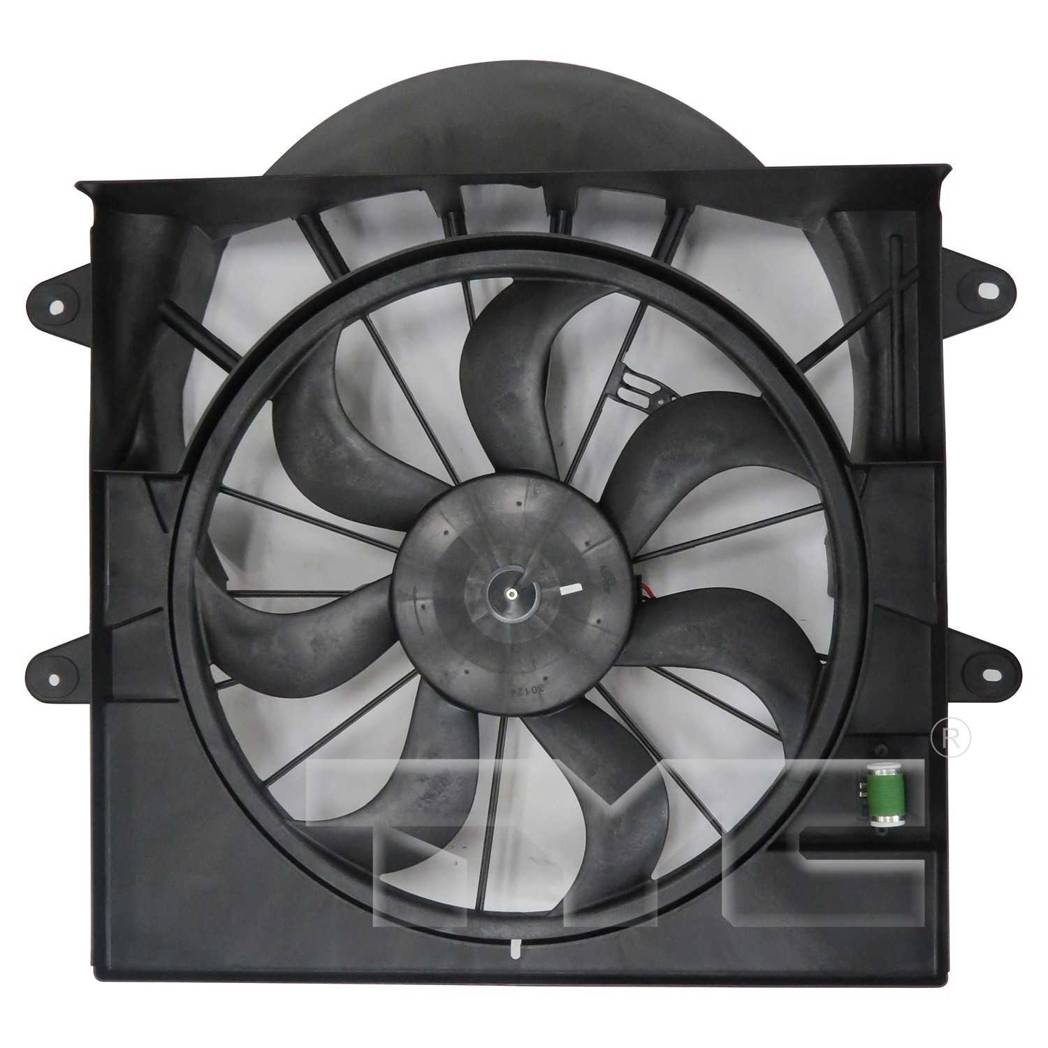 TYC Dual Radiator and Condenser Fan Assembly 623360
