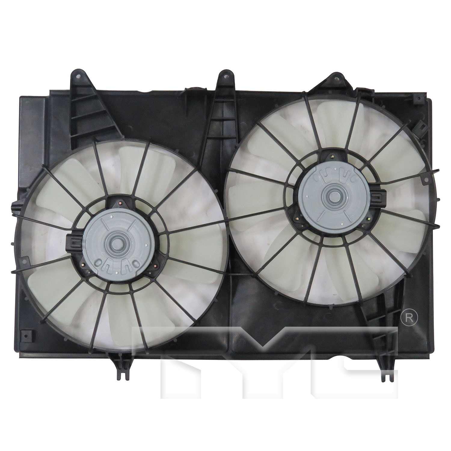 TYC Dual Radiator and Condenser Fan Assembly 623390
