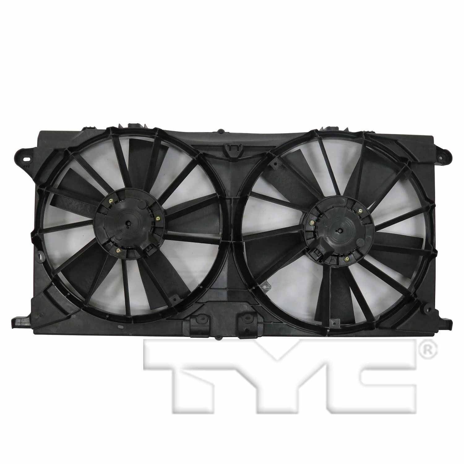 TYC Dual Radiator and Condenser Fan Assembly 623450