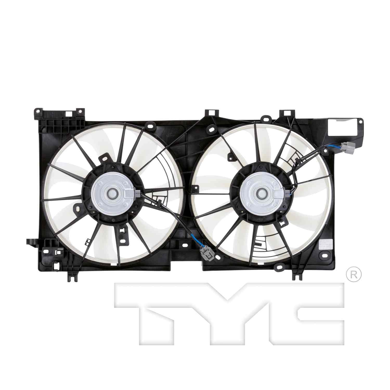TYC Dual Radiator and Condenser Fan Assembly 623480