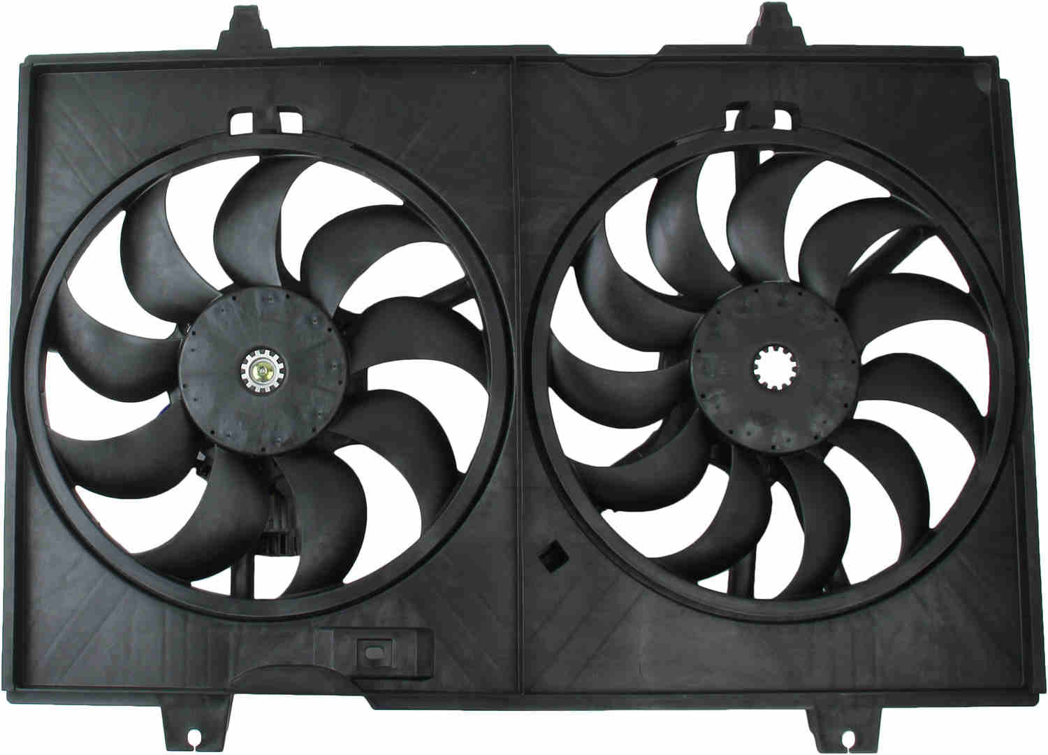 TYC Dual Radiator and Condenser Fan Assembly