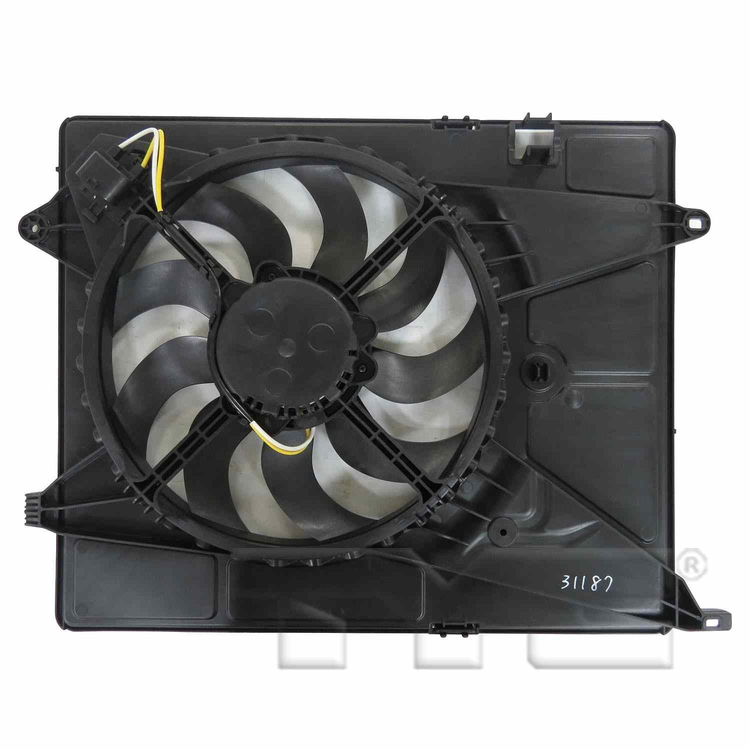TYC Dual Radiator and Condenser Fan Assembly 623590