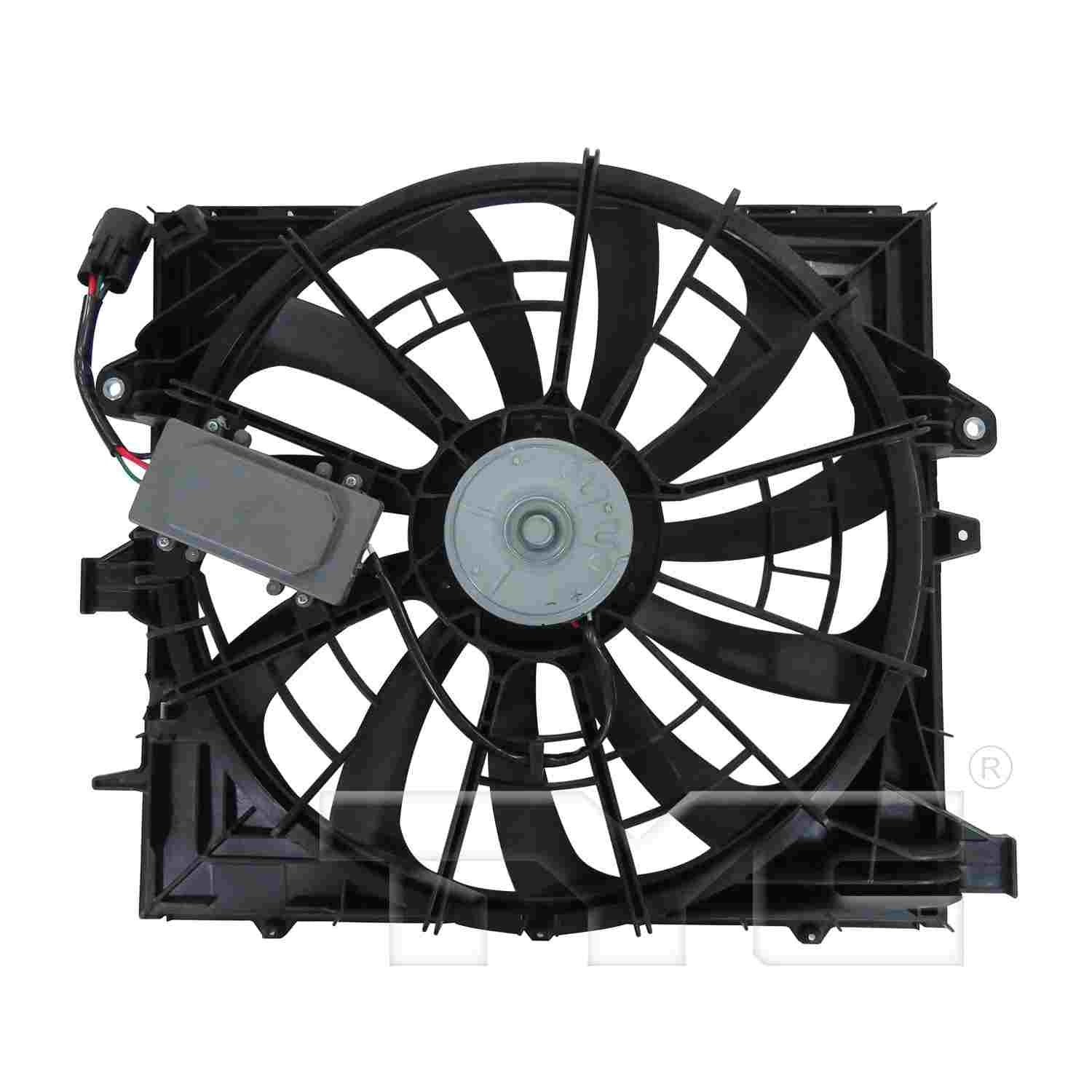 TYC Dual Radiator and Condenser Fan Assembly 623680