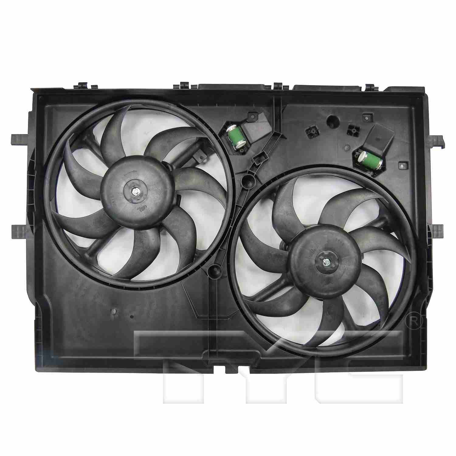TYC Dual Radiator and Condenser Fan Assembly 623730