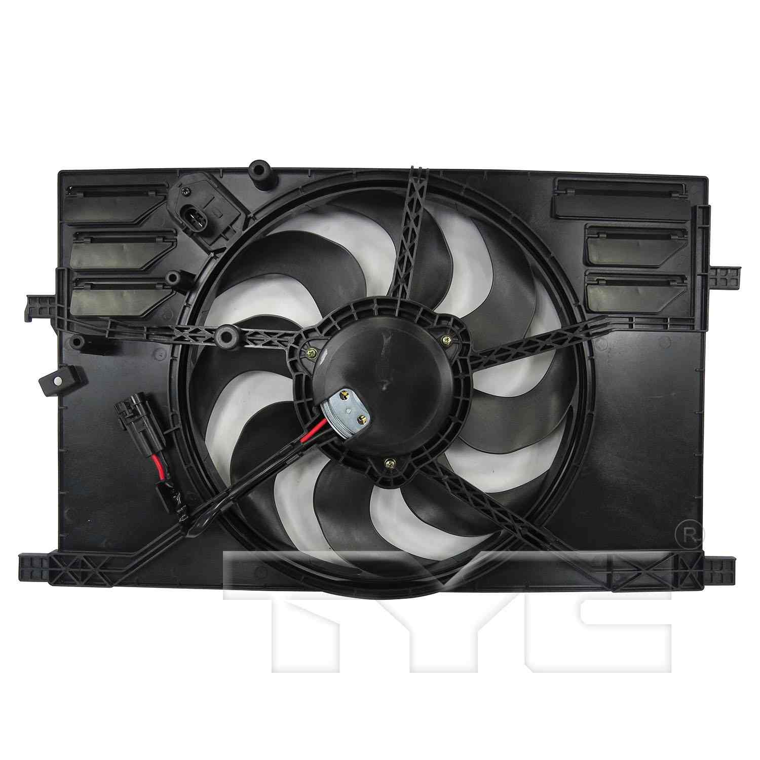 TYC Dual Radiator and Condenser Fan Assembly 623740