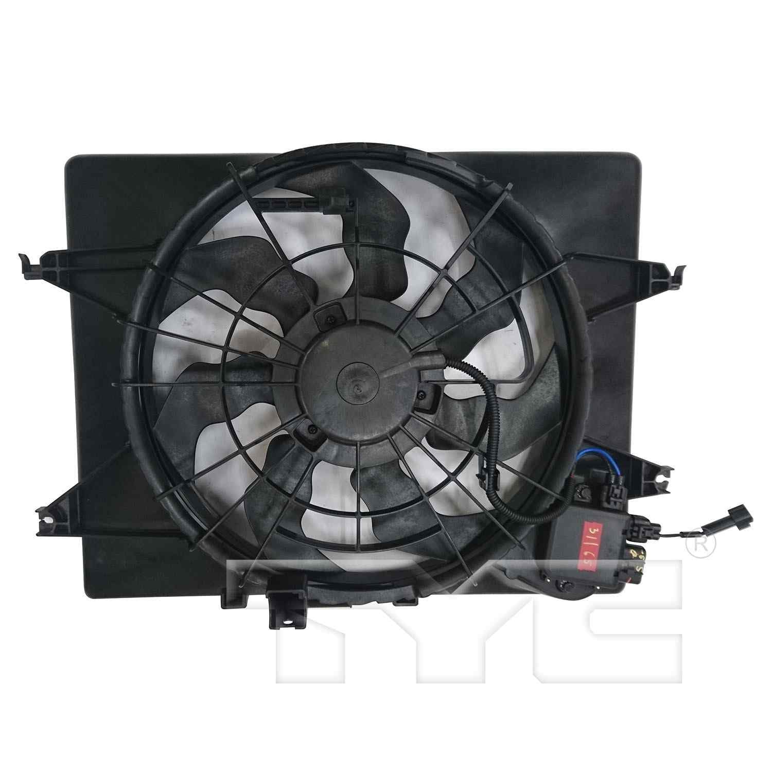 TYC Dual Radiator and Condenser Fan Assembly 623770