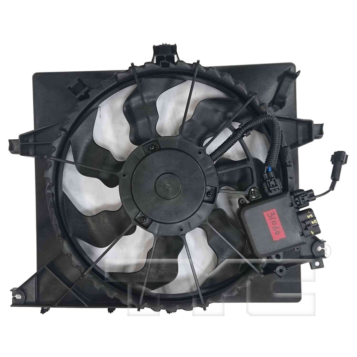 TYC Dual Radiator and Condenser Fan Assembly 623780