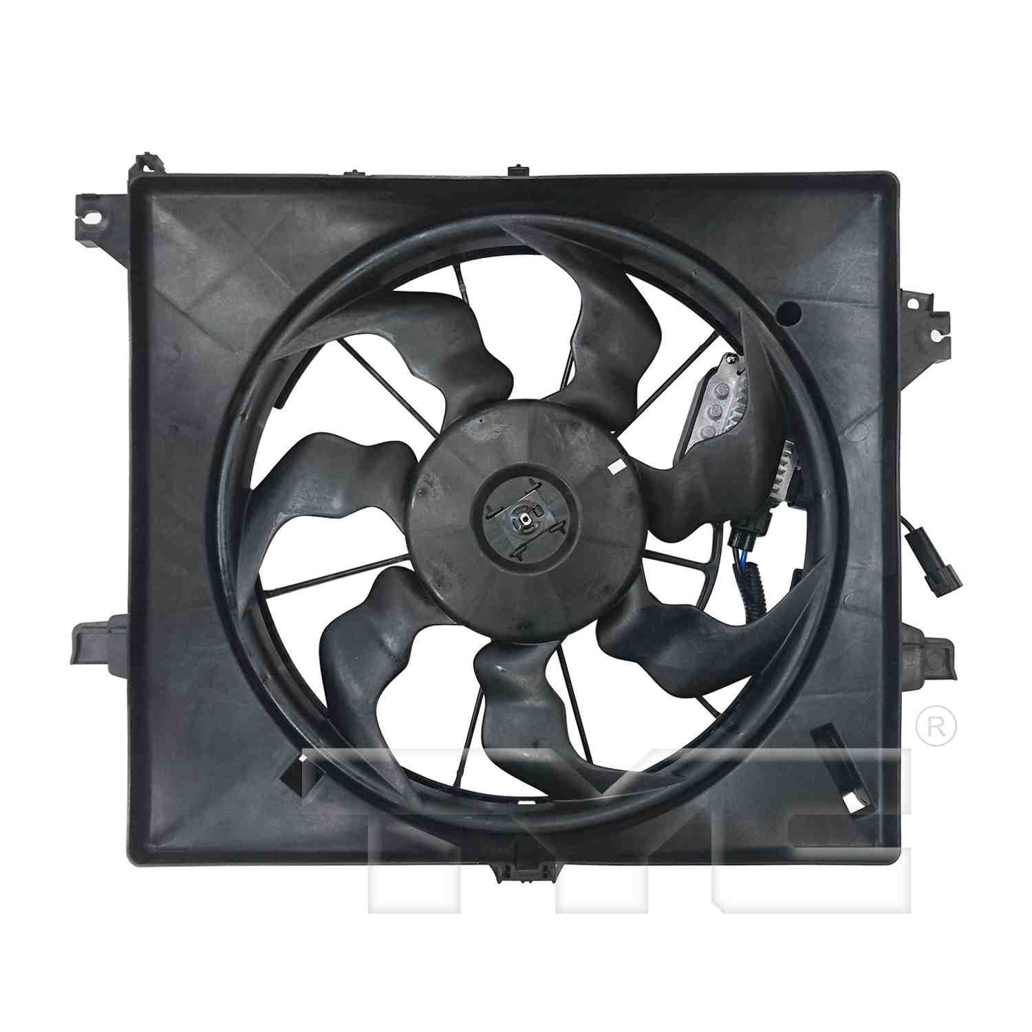 TYC Dual Radiator and Condenser Fan Assembly 623780